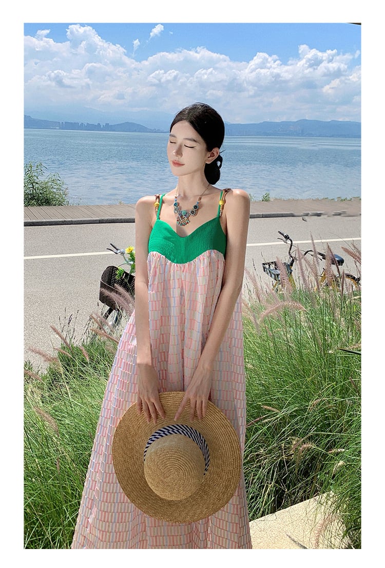 【dress】配色キャミワンピース　M21594