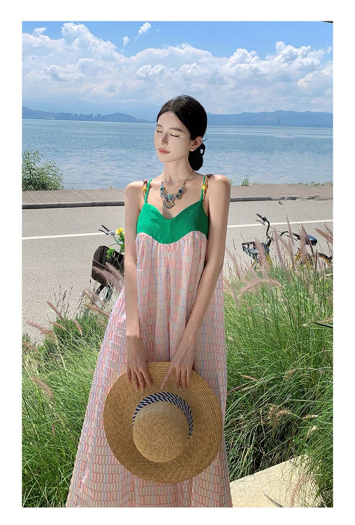 【dress】配色キャミワンピース　M21594