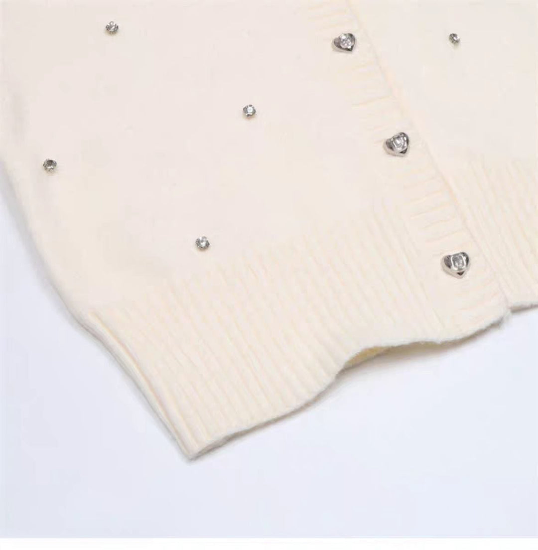 【outer】ビジューニットカーデ　M26285