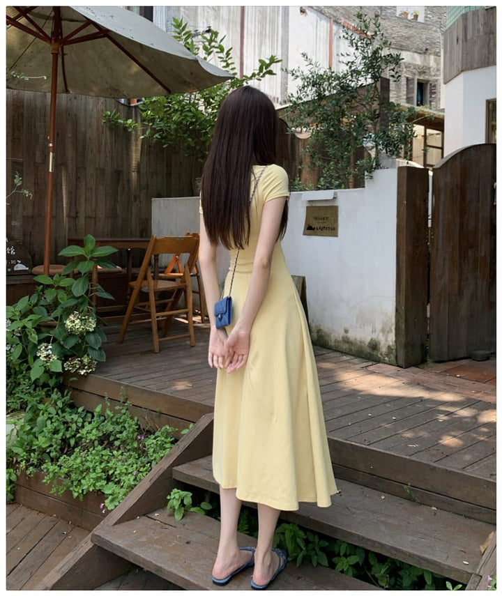 【dress】無地ワンピース　M24655