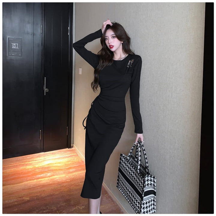 【dress】切り替えワンピース　M25348