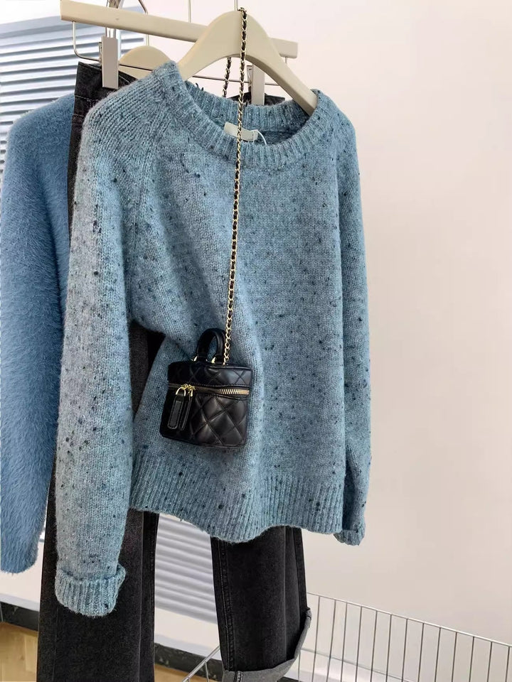【tops】クルーネックニットセーター　M29218