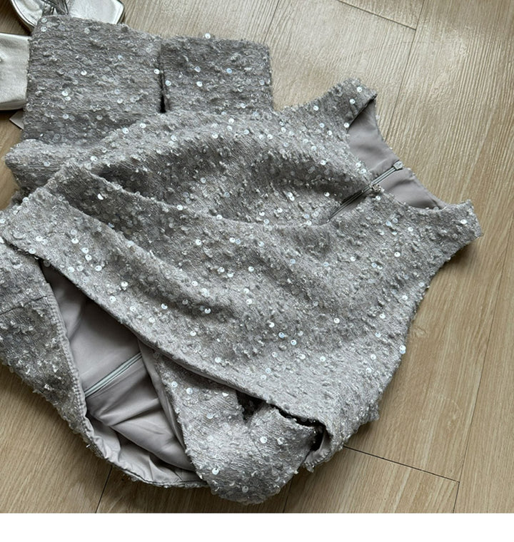 【dress】ノースリーブキラキラワンピース　M23971