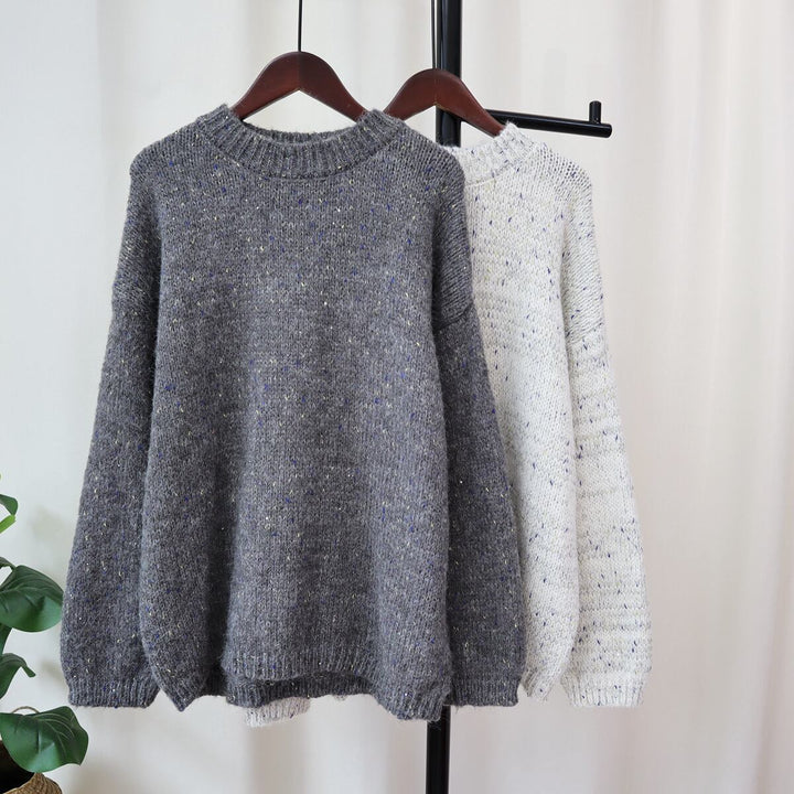 【tops】クルーネックニットセーター　M18874