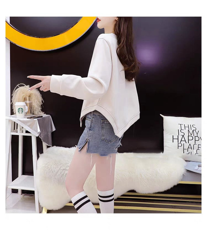 【tops】目立つ！カジュアル文字プリントパーカー　M17535