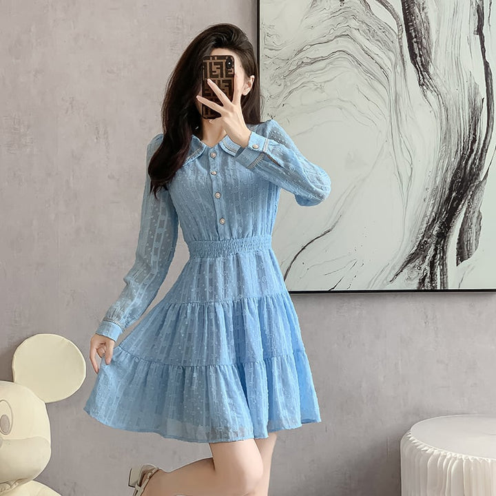 【dress】大人らしい エレガントデートワンピースおしゃれ　M17274