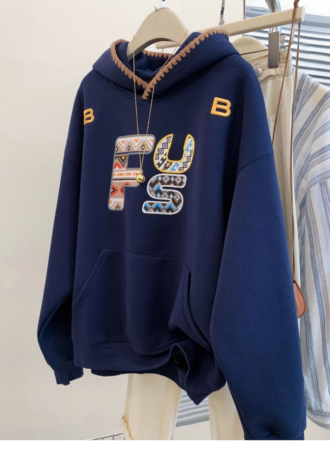 【tops】裹起毛フーディーパーカー　M28979