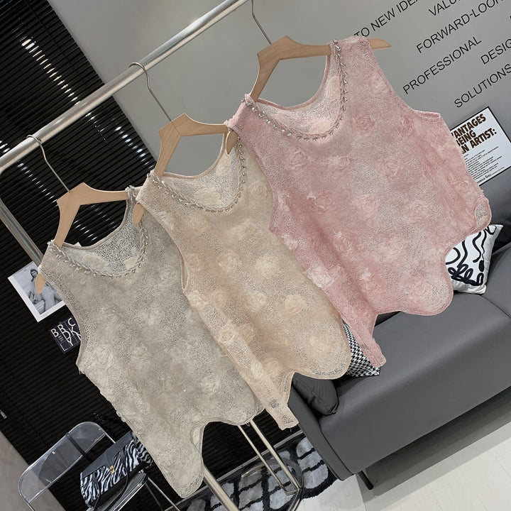 【tops】立体フラワートップス　M25025