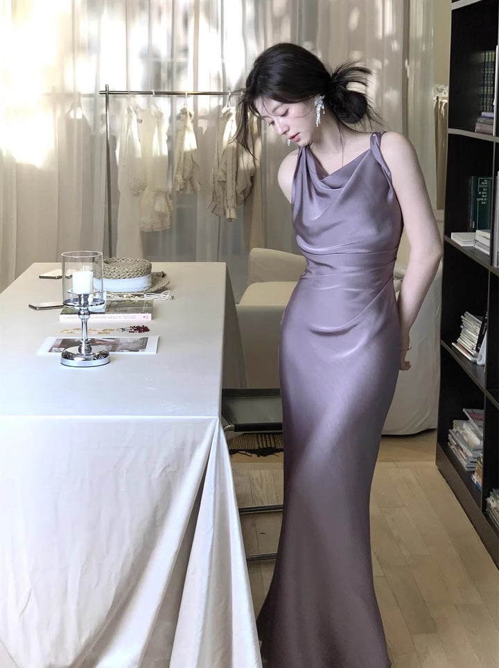 【dress】ノースリーブロングワンピース Q7983