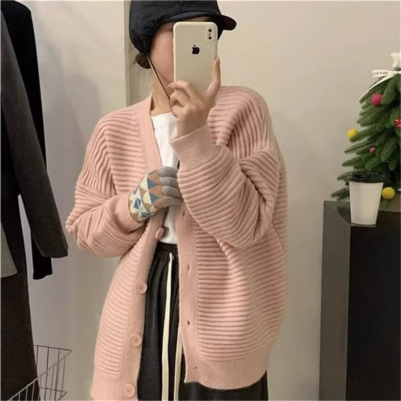【outer】Vネックニットカーディガン　M17793