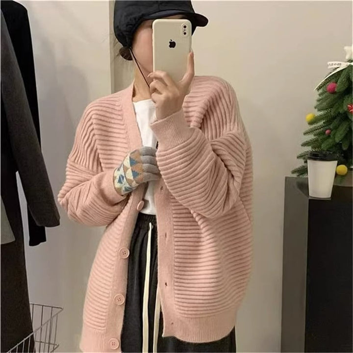 【outer】Vネックニットカーディガン　M17793