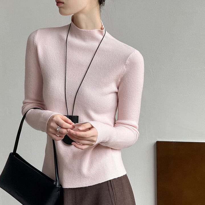【tops】ハイネックニットトップス Q6970