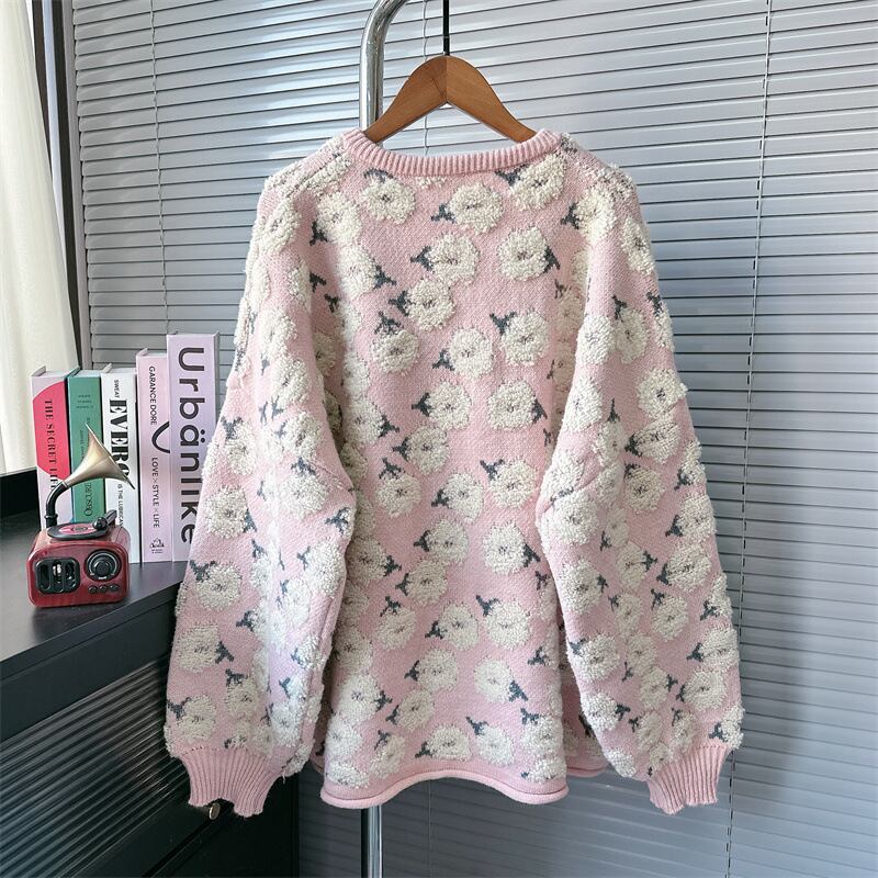 【outer】ジャカードニットカーデ　M27785