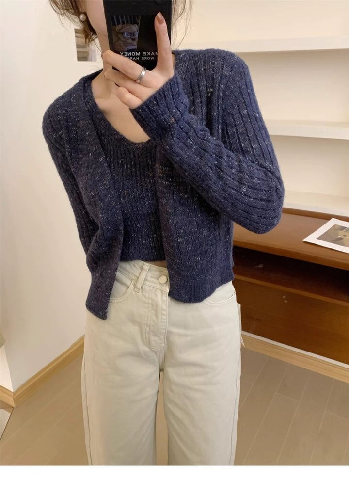【set】ニットデザインアンサンブル　M18097