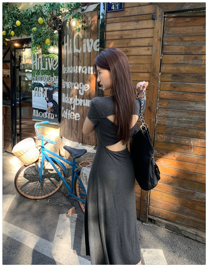 【dress】バックレスワンピース　M24579