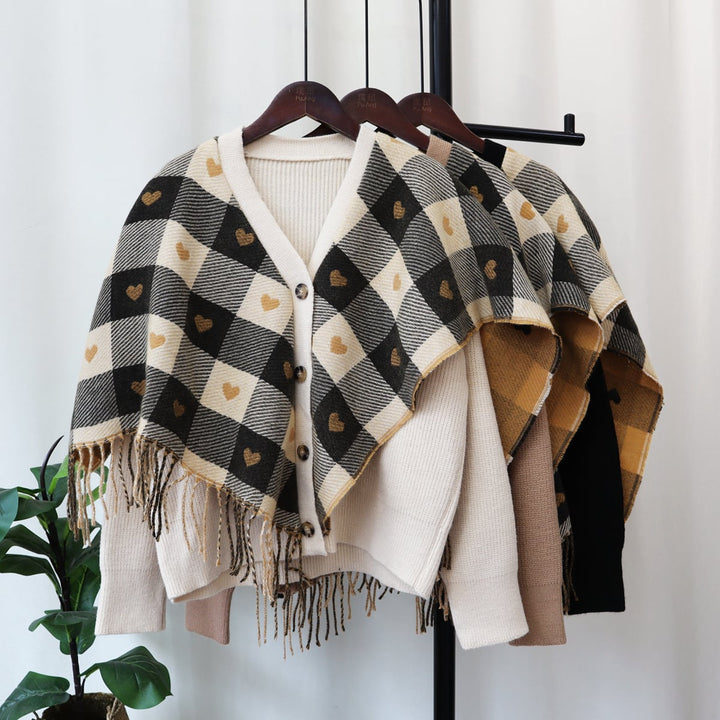 【outer】ドッキングVネックニットカーデ　M17965