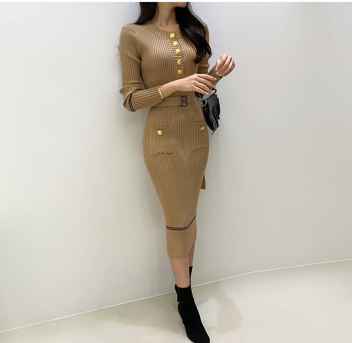 【dress】ニットワンピース　M19324