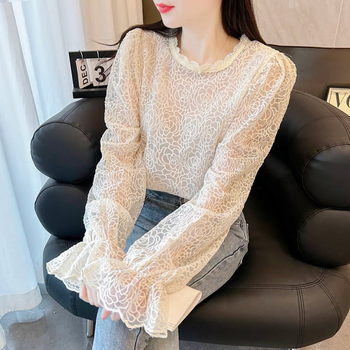 【tops】レースシャツトップス　M20983