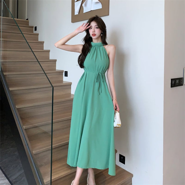 【dress】おしゃれ大人気ノースリーブデートワンピース　M17072