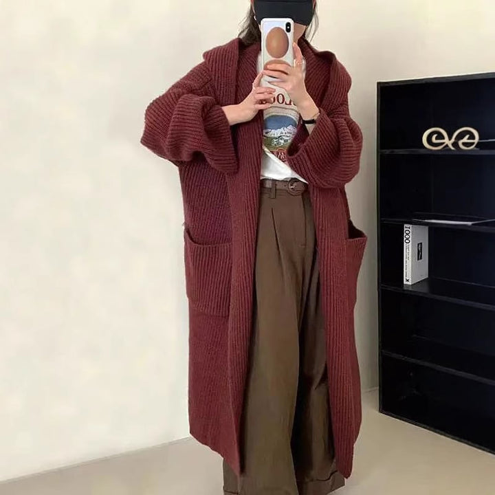 【outer】ロング丈ニットカーデ　M26832