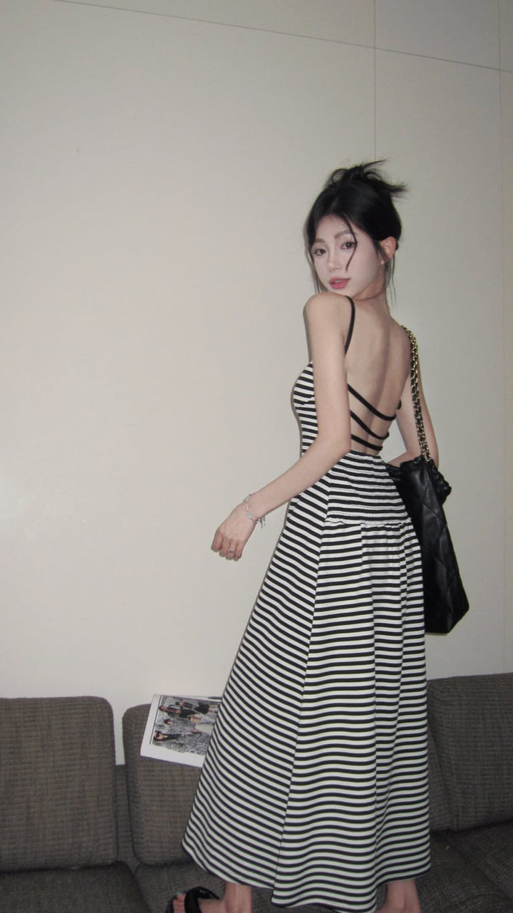 【dress】バックレスキャミワンピース　M24122