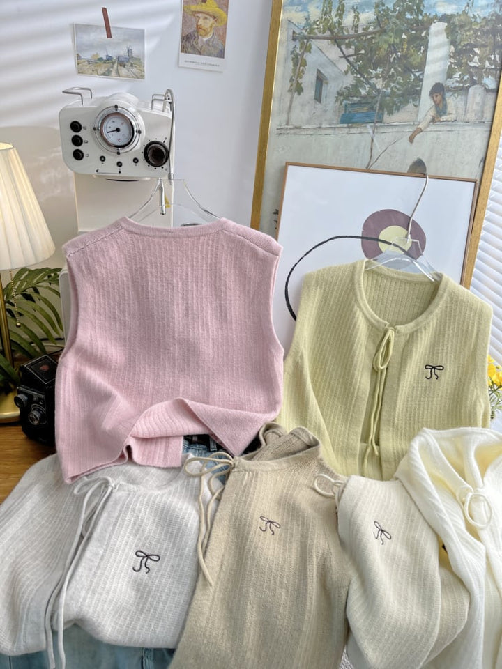 【tops】ニットベスト　M25885
