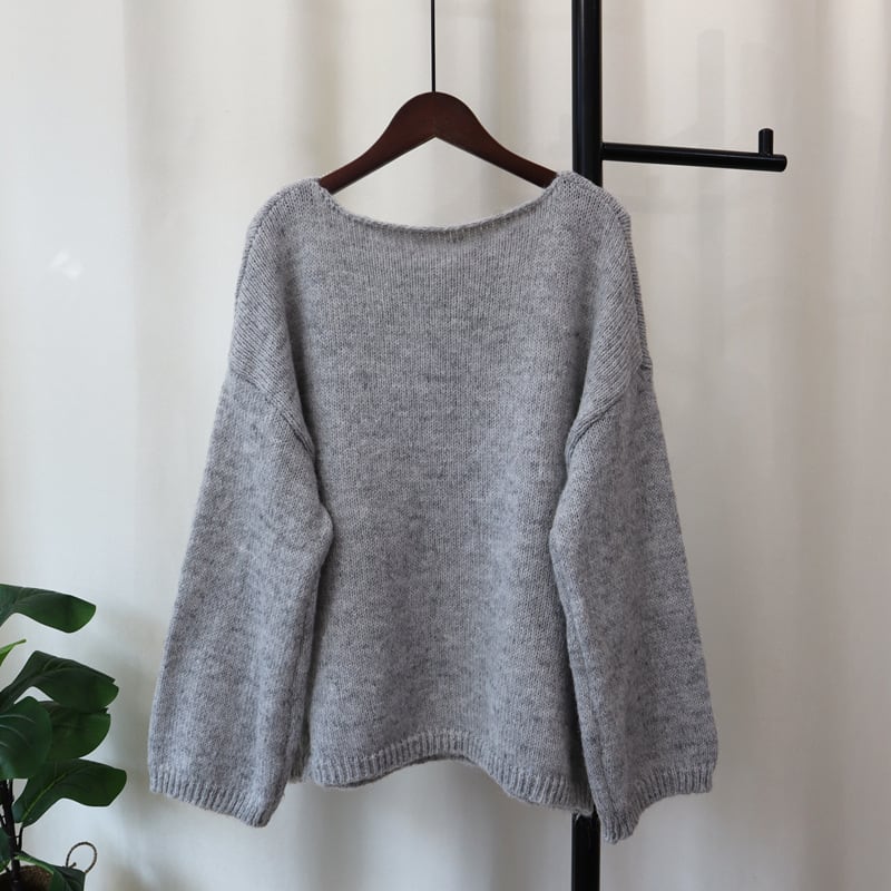 【tops】クルーネックニットセーター　M26723