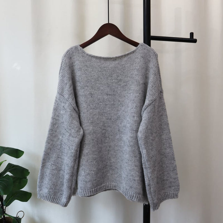 【tops】クルーネックニットセーター　M26723