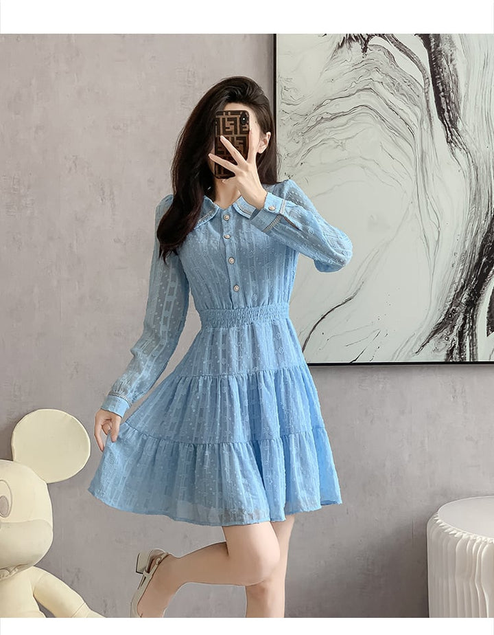 【dress】大人らしい エレガントデートワンピースおしゃれ　M17274