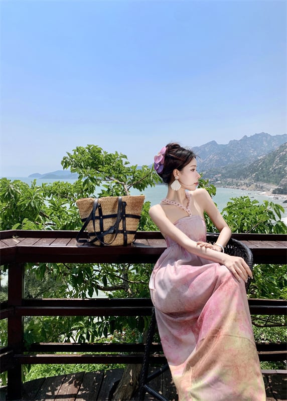 【dress】プリントワンピース　M25187
