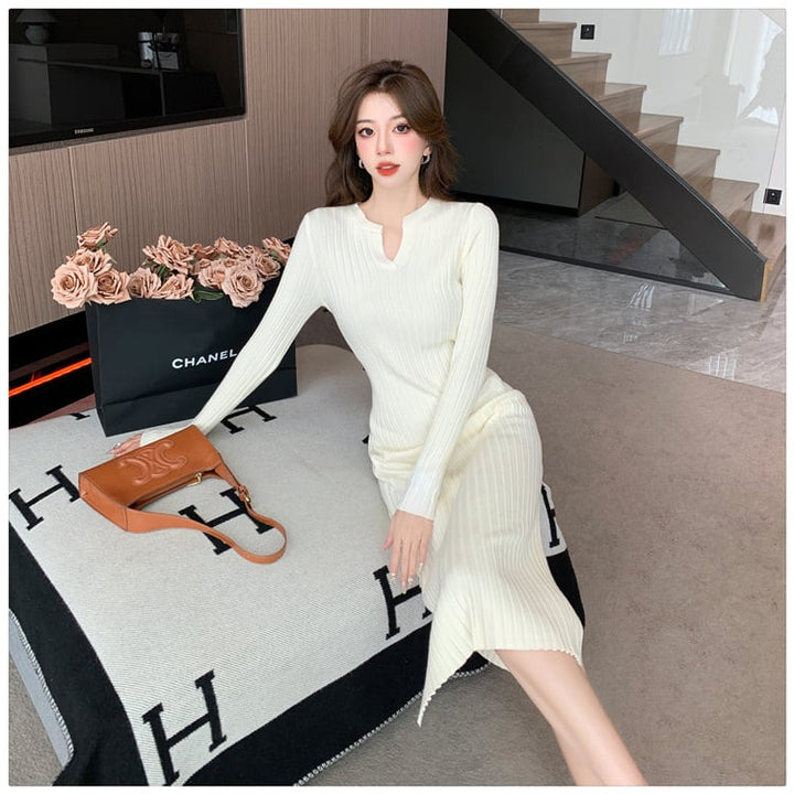 【dress】早い者勝ちエレガントニットワンピース　M17567