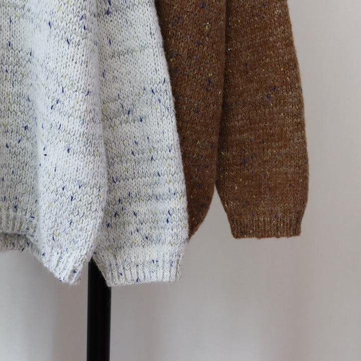 【tops】クルーネックニットセーター　M18874