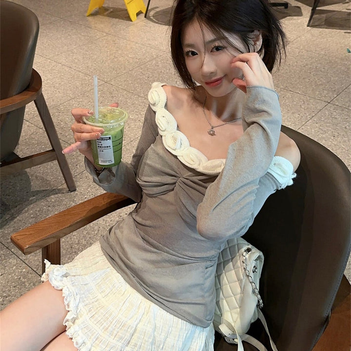 【tops】立体フラワートップス　M25541
