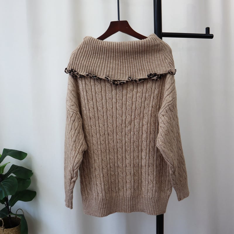 【tops】ボートネックニットセーター　M26870