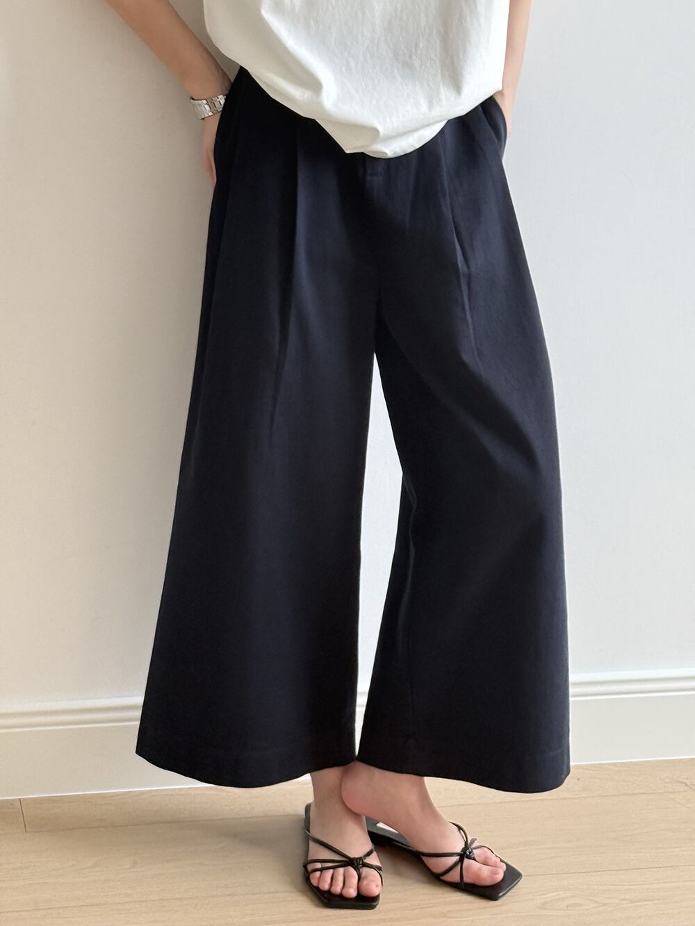 【bottoms】ワイドパンツ　M29959