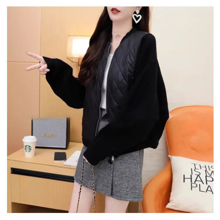【outer】切り替えニットカーデ　M27024