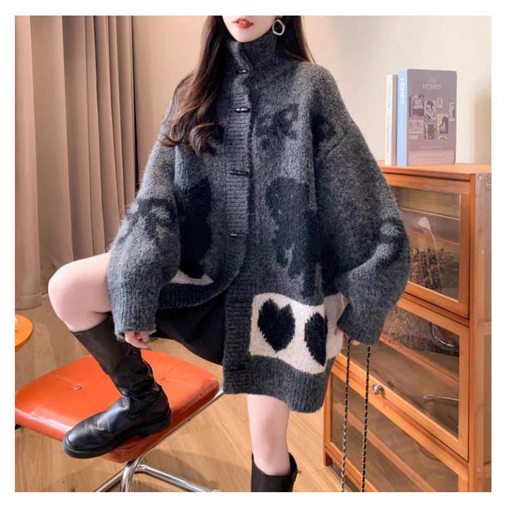 【outer】ニットカーデ　M28167