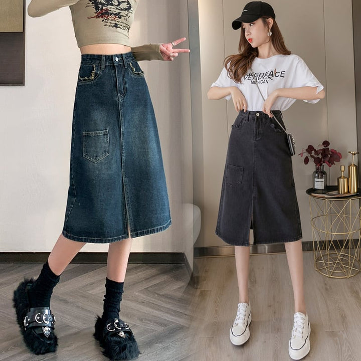 【bottoms】デニムスカート　M29384