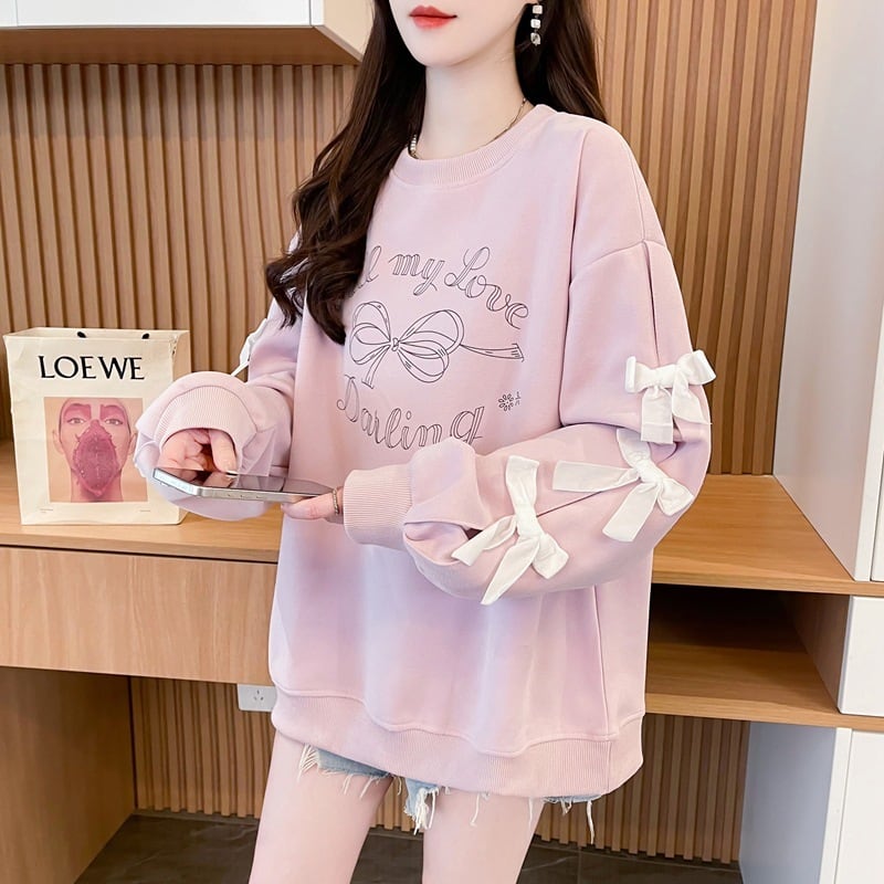 【tops】リボン付きプルオーバー　M26564