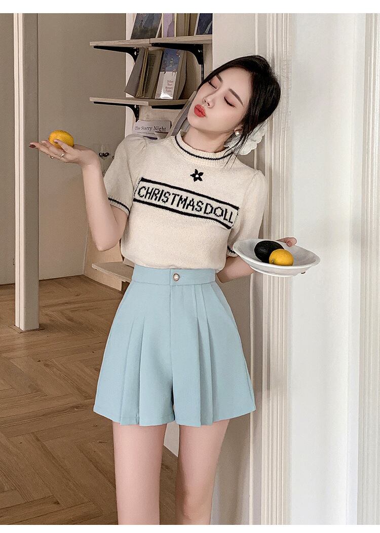 【bottoms】プリーツショートパンツ　M29610