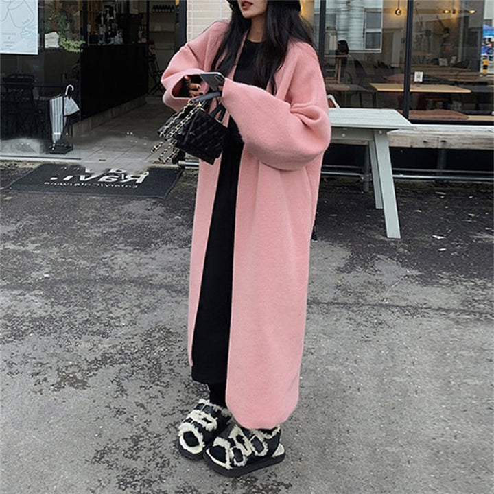 【outer】ロング丈ニットカーデ　M18409