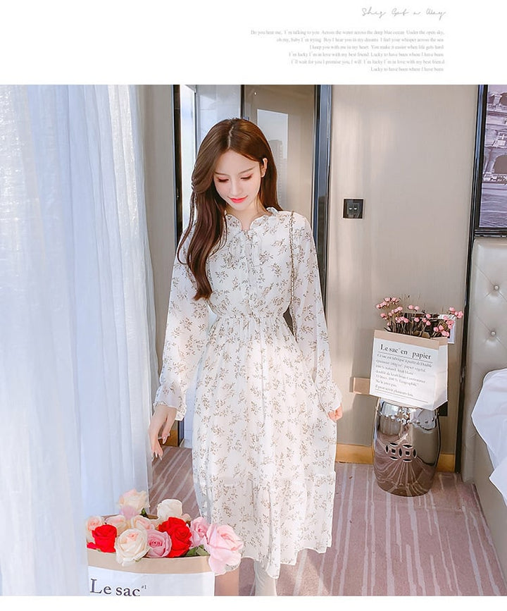 【dress】花柄ワンピース　M25347