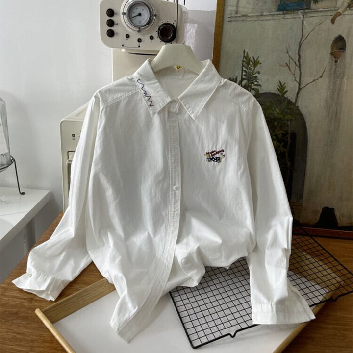 【tops】刺繍シャツトップス　M29759