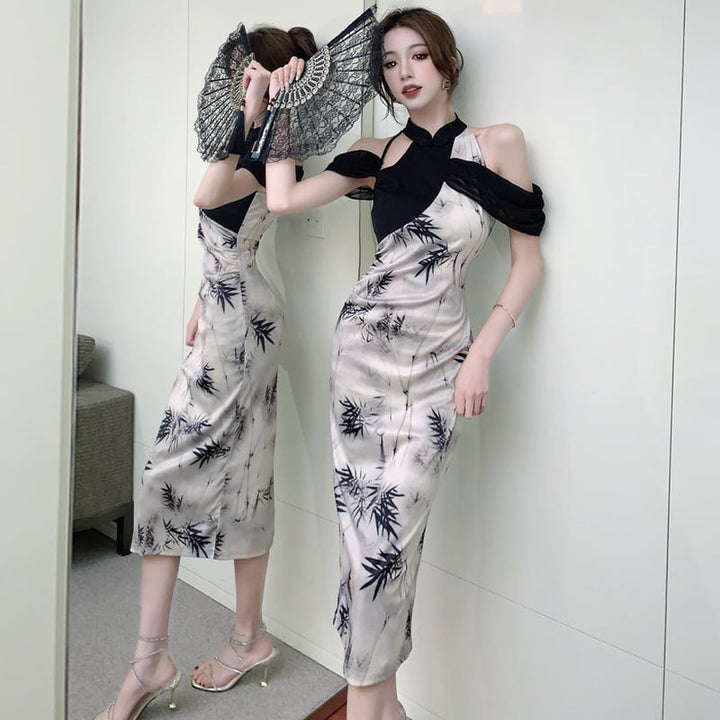 【dress】高級感 エレガントオシャレデートワンピース　M17091