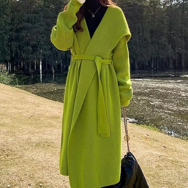 【outer】ロング丈ニットカーデ　M26717