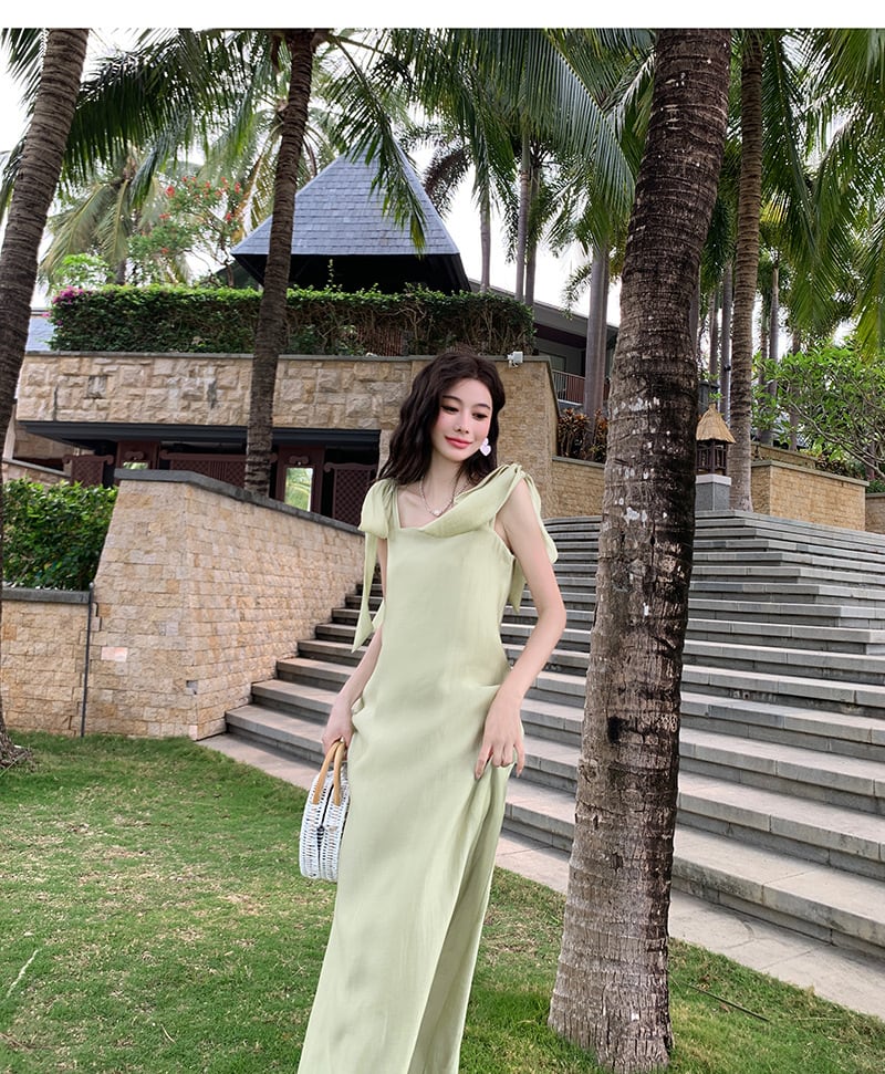 【dress】大人らしい エレガントキャミワンピースオシャレ　M17460