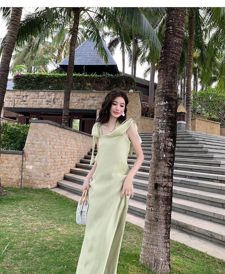 【dress】大人らしい エレガントキャミワンピースオシャレ　M17460