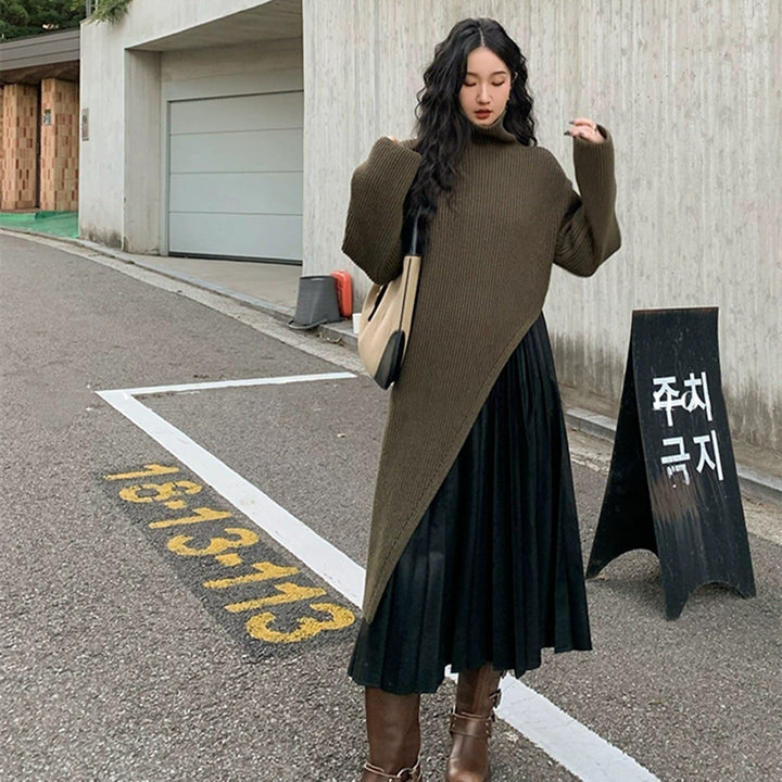 【dress】ハイネックニットワンピース 　N2270