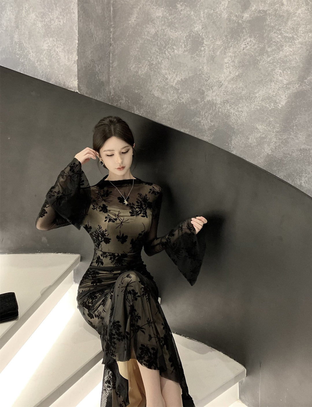【dress】マーメイドワンピース　M26643