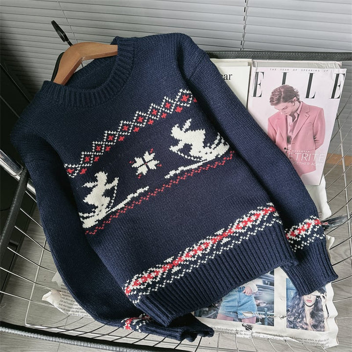 【tops】クルーネックニットセーター　M27916